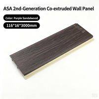 Nouveau panneau mural extérieur co-extrudé ASA PVC 2026, résistant aux UV et aux intempéries, aspect bois, pour revêtement mural extérieur et bardage de façade