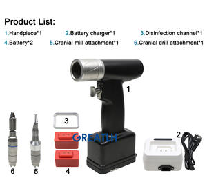 نظام حفر وتقطيع الجمجمة لجراحة الأعصاب، منشار كهربائي، أدوات جراحة العظام للحيوانات الأليفة، آلة حفر كهربائية - Product Image 2