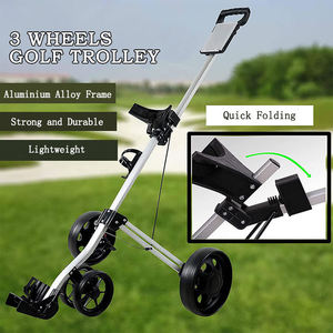 OEM Custom Wholesale Golf <b>Trolley</b> Push Cart Aluminum Golf <b>Bag</b> Cart Foldable 3 Wheels Golf Carts <b>Trolley</b> - Product Image 3