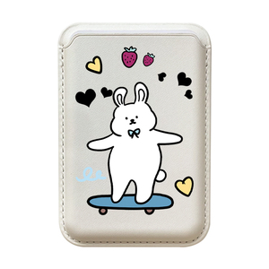 Dessin animé magnétique <span class=keywords><strong>sans</strong></span> <span class=keywords><strong>fil</strong></span> <span class=keywords><strong>charge</strong></span> porte-carte PU cuir support pour téléphone portable Portable Vintage Style accessoire <span class=keywords><strong>de</strong></span> mode - Product Image 6