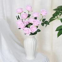Rose Artificielle Réaliste à Tige Unique pour Décoration de Mariage, Fête, Centre de Table, Hôtel et Bureau
