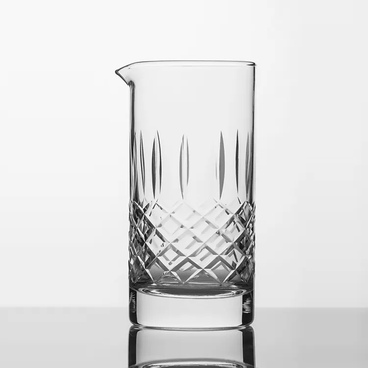 Old Fashioned Crystal Bar mixing Glass 7o0ml for Home Bar Crystal Cocktail Mixing Glasses Set