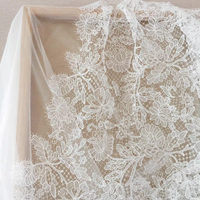 Français poisson fil de soie broderie Guipure dentelle suisse français dentelle robe de mariée garniture robe de mariée robe de soirée accessoires