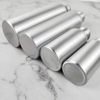 Botellas de Aluminio de Grado Alimenticio de 50 ml, 100 ml, 120 ml y 250 ml con Tapa de Rosca para Productos Químicos