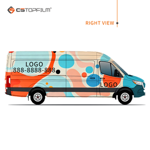 <span class=keywords><strong>Pellicola</strong></span> Adesiva Personalizzata per Pubblicità su Veicoli, Design Astratto Colorato, Adesivo per Auto in TPU PET <span class=keywords><strong>PPF</strong></span>, Grafica per Furgoni Commerciali - Product Image 2