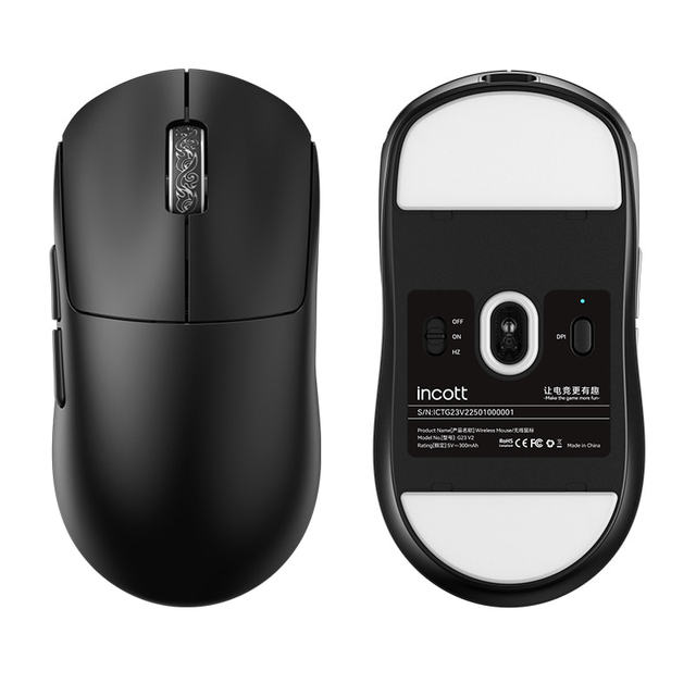 E-sport Gamer Mechanical Mouse Ultra-light Optical Sensor 8K Polling Rate 36000DPI 2.4Ghz Wireless LED Backlit 6-Button