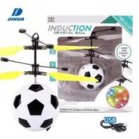 Sihirli uçan top kızılötesi İndüksiyon sensörü kontrol uçan top yanıp sönen ışık Mini uçak futbol uçan oyuncaklar çocuklar için