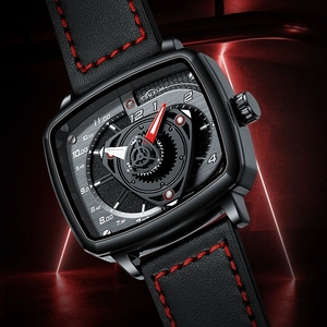 Nuevo Reloj Deportivo para Hombre con Diseño de Llanta de Auto, Resistente al Agua, de Cuarzo, con Borde Giratorio y Diseño Hueco, Reloj de Pulsera de Moda - Product Image 4