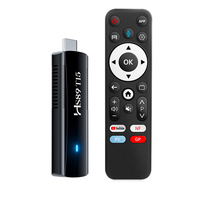Nuevo TV Stick Android 14 RK3539 al por Mayor, con YouTube 4K, HS89 T15, Wifi Dual de 2.4G/5G y Control Remoto por Voz