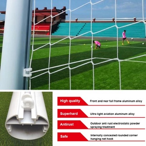 Venta caliente 5M * 2M <span class=keywords><strong>7</strong></span>-A-Side aleación de aluminio equipo de fútbol puerta poste fútbol portería - Product Image 3