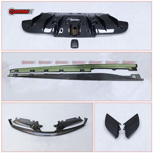 Kit de Carrocería Estilo OEM de Fibra de Carbono Seca para Ferrari 488: Labio Delantero, Faldones Laterales, Cubierta de Faros Antiniebla Traseros, Difusor Trasero - Product Image 6