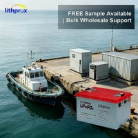 Batterie LiFePO4 à décharge profonde 51,2 V 200 Ah 10 kW, Grade A, Marine, BMS intelligent RS485, Prise Anderson, 6000+ cycles, CE RoHS IP67, OEM ODM