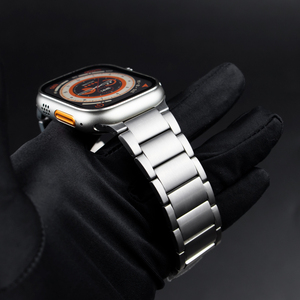 <span class=keywords><strong>Bracelet</strong></span> en titane pour <span class=keywords><strong>Apple</strong></span> <span class=keywords><strong>Watch</strong></span> Ultra Band 49mm <span class=keywords><strong>Bracelet</strong></span> de montre en <span class=keywords><strong>acier</strong></span> 38 44 40mm Luxury Series 8 7 6 5 4 SE <span class=keywords><strong>Bracelet</strong></span> en métal pour IWatch - Product Image 3