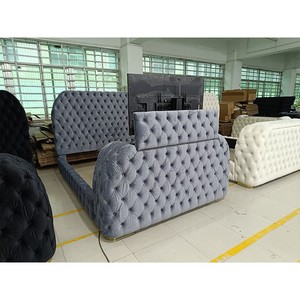 Metal Raised Wooden Double Luxe Adjustable <strong>Bed</strong> Frame King Size Platform Hotel TV Lift <strong>Bed</strong> - Product Image 1