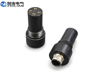 Connecteur mâle étanche à montage sur panneau M12 4 broches pour éclairage LED