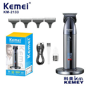 Cortadora de Cabello Kemei KM-2133, Cuerpo Metálico, Carga USB, Motor sin Escobillas de 7000-9000 rpm, Recortadora Profesional para Hombres - Product Image 4