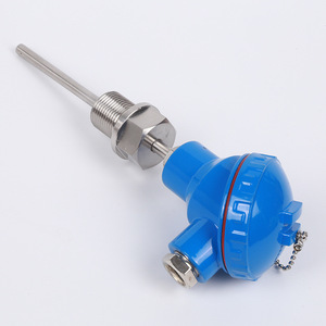 Pt100 <b>Temperature</b> Sensor Fixed Threaded Stainless Steel RTD <b>Probe</b> Screw Terminal Connection - Product Image 1