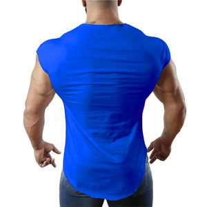 Camiseta sin mangas con estampado personalizado para hombre, ropa de entrenamiento para gimnasio, culturismo, tejido de alta calidad - Product Image 4