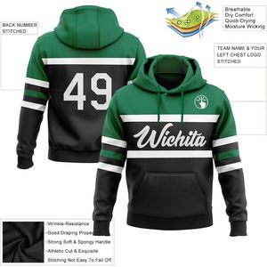 เสื้อฮู้ดฮอกกี้แบบกำหนดเองสำหรับผู้ชาย ผู้หญิง และเด็ก  ปักชื่อได้ตามต้องการ เสื้อฮู้ดแบบสวมหัวสำหรับออกกำลังกาย ชุดฝึกซ้อมทีม - Product Image 2