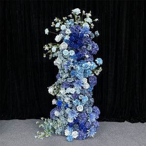 Arco da sposa in cristallo blu glamour con arco realistico a più fiori per anteprime di tappeti rossi e galà <span class=keywords><strong>VIP</strong></span> - Product Image 2