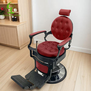 Jincheng, barbería de belleza, equipo de salón de antigüedades, silla de barbero hidráulica, muebles, silla de peluquería, metal pesado, precio barato - Product Image 3