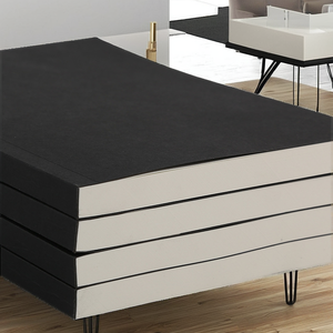 Buku catatan Hardcover besar ultra-tebal, dengan Cover kertas hitam cetak garis Horizontal mengikat termal halaman kosong gaya buku harian - Product Image 3
