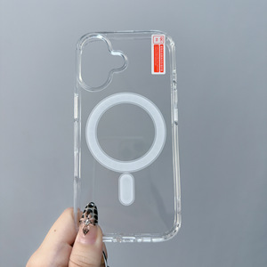 Nouvelle coque transparente magnétique résistante de haute qualité pour <span class=keywords><strong>iPhone</strong></span> série 17, en acrylique. - Product Image 2