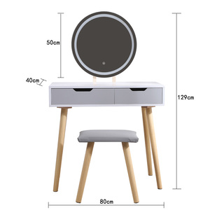 Cómoda de Madera para Dormitorio, Cómoda con Espejo, Tocador - Product Image 4