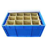 Caisse en plastique industrielle avec séparateur personnalisé, empilable, type Europe, robuste, pour la logistique