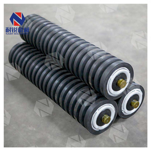 24 Inch Industriële Rubberen Band Transportband Hdpe Materiaal Voor Bulkbehandeling Beton Carry Kegel Looprol Rolsteun - Product Image 4