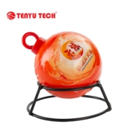 Extincteur automatique miniature TENYU TY01-0600B à poudre sèche ABC rouge 0,6 kg avec alarme 120 dB pour la lutte contre les incendies