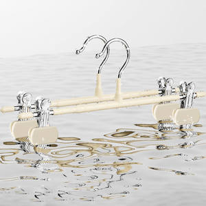 המכנסיים הסיטונאי להחליק חצאית קליפים בגדים מתלה בגדים מתלה ג 'ינג' ר מתכת חזקה אחסון מארגן אין קליפ - Product Image 3