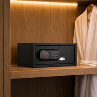Coffre-fort numérique de haute qualité pour ordinateur portable, coffre-fort en métal durable pour hôtel, coffre-fort ignifuge pour usage domestique avec serrure électronique