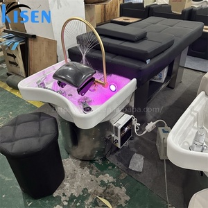 KISEN Équipement de Salon de Beauté Très Vendu : Lit de Lavage Capillaire Thaïlandais avec Bol en Céramique pour Thérapie Aquatique et Spa de Tête - Product Image 3