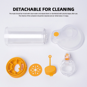 Masque d'anesthésie en silicone de qualité médicale, chambre d'aérosol pour adultes et enfants - Product Image 6