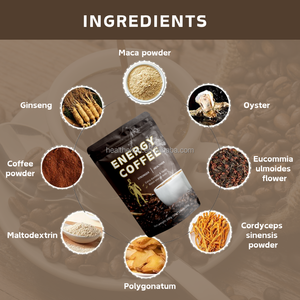 Café Instantané Noir Ginseng <span class=keywords><strong>Maca</strong></span> et Reishi, Vigueur et Énergie Masculine, Fonction Sexuelle Améliorée, Marque Privée - Product Image 2