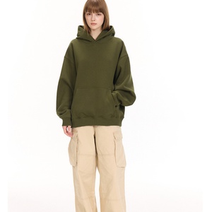 Sudadera con Capucha UNF 500G, Gruesa, con Forro Polar, Cálida, de Color Sólido, Corte Holgado, para Hombre y Mujer, Otoño Invierno - Product Image 2
