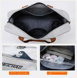 Sac de sport unisexe grande capacité pour la salle de sport, le week-end, la nuit, avec logo personnalisé, style tendance, fermeture éclair pour le rangement des chaussures de voyage - Product Image 3