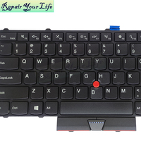 Keyboard Laptop Backlit AS untuk Lenovo Thinkpad P50 20EN P50 20EQ P70 20ER P70 20ES P51 P71 SN20H35156 Keyboard dengan Bingkai Hitam