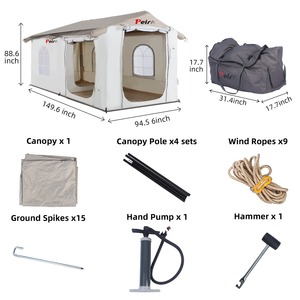 Peirhw, Material impermeable, desierto al aire libre, inflable, hermético, tiendas de campaña, tienda de campaña para acampar, tienda llena de aire - Product Image 6