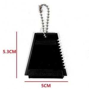 Mini T-shaped Ice Scraper 5.3cm x 5cm Plastic Keychain Car Snow Removal Tool - Product Image 1