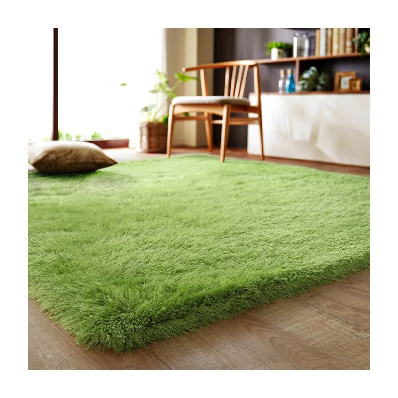 Elastic Silk Fluffy Soft Carpet Floor Mats Plush Polyester Living Room Bedroom Carpet