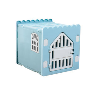 Üreticiden doğrudan satış küçük köpekler ve kediler için Snap düğmesi kapatma baskılı desen ile Modern plastik ev kafes - Product Image 3