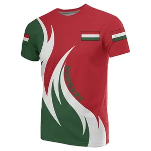 OEM Hungary Coat Of Arms Shirts For Men Full Printed Hungarian Fire Style Printing Plus Size Men's Shirts XS-6XL High Quality