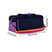 Sac de Mahjong en toile avec logo personnalisé, grande capacité, portable, durable, sac organisateur de tuiles de Mahjong avec bandoulière amovible