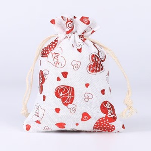 Bolsas de Algodón con Cordón Personalizadas al por Mayor de Fábrica, Bolsa de Regalo Ecológica, Bolsa de Almacenamiento para Regalos del Día de San Valentín, Bolsa Protectora contra el Polvo - Product Image 1
