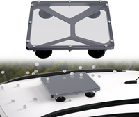 Kit de Support Magnétique Plat 2-en-1 pour Starlink Mini avec Plaque de Couverture en PC Haute Résistance et Alliage d'Aluminium, pour Voiture