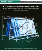 Machine automatique de serrage pour assemblage de cadres de portes et fenêtres en bois, pour la fabrication de meubles, presse hydraulique robuste de type A