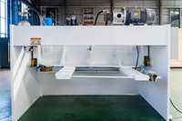 Cisaille à poutre hydraulique robuste de grande taille pour tôles épaisses 8*3200mm, commande E21S, cisaille à tôles métalliques haute précision