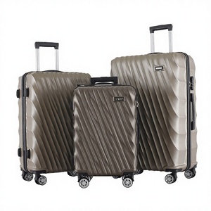 Valise de voyage à roulettes pivotantes antivol à 360 degrés, en ABS, étanche, avec serrure à combinaison et éclairage, pour les loisirs, vente en gros à bas prix - Product Image 2